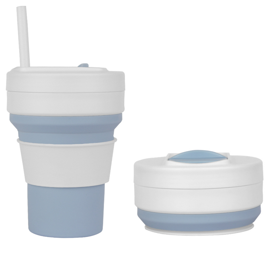 Collapsible travel sports water bottle