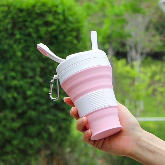 Leak proof collapsible water bottle