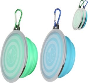 silicone collapsible travel bowl for dogs cats