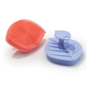 leaf silicone body brush