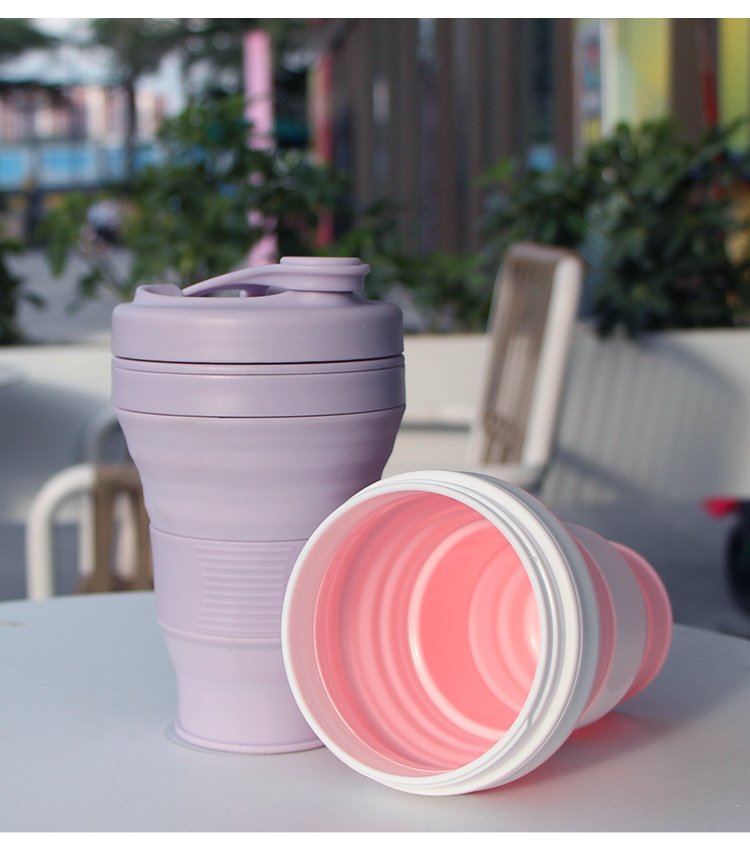 Reusable foldable silicone bottle