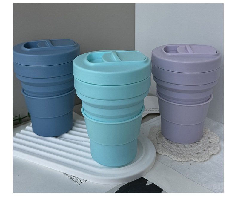 Soft silicone water bottle
