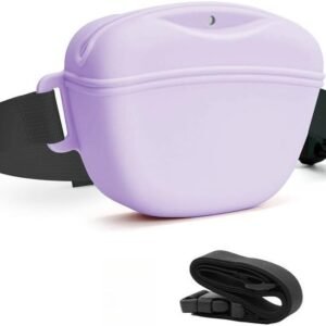 Silicone dog training treat pouch belt hands-free adjustable waist pack main view