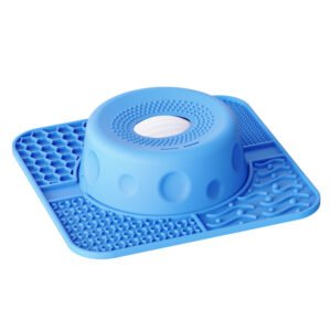2-in-1 Slow Feeder Bowl and Lick Mat